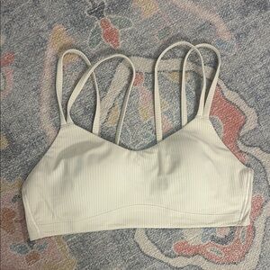Lululemon Athletica Cream Strappy Bralette